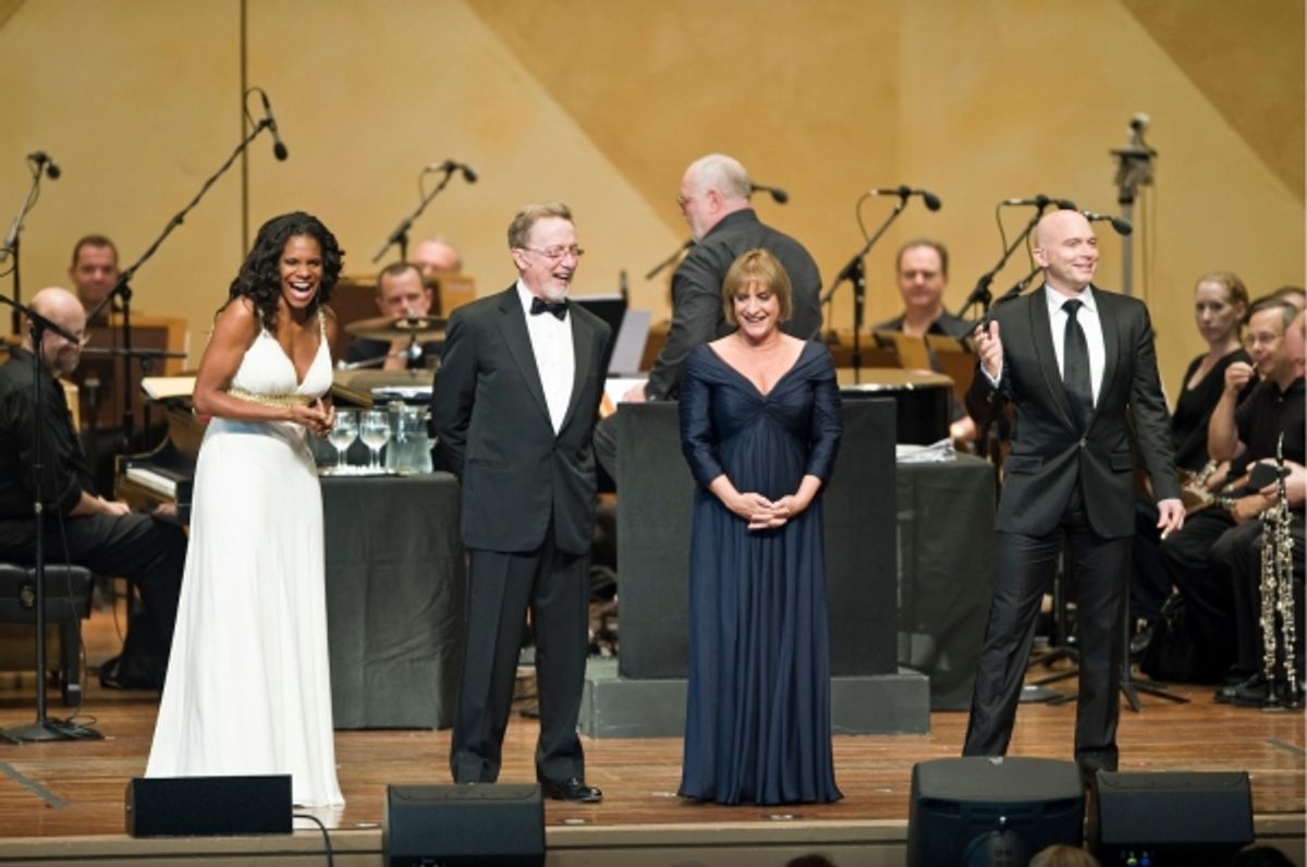 Audra McDonald, George Hearn, Patti LuPone and Michael Cerveris at 